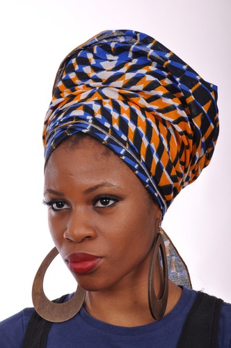 Multi color african print - african,