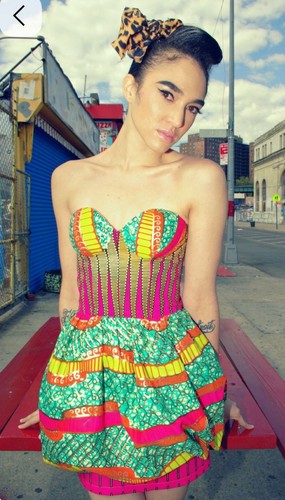 Boxing kitten bustier - bustier, dress